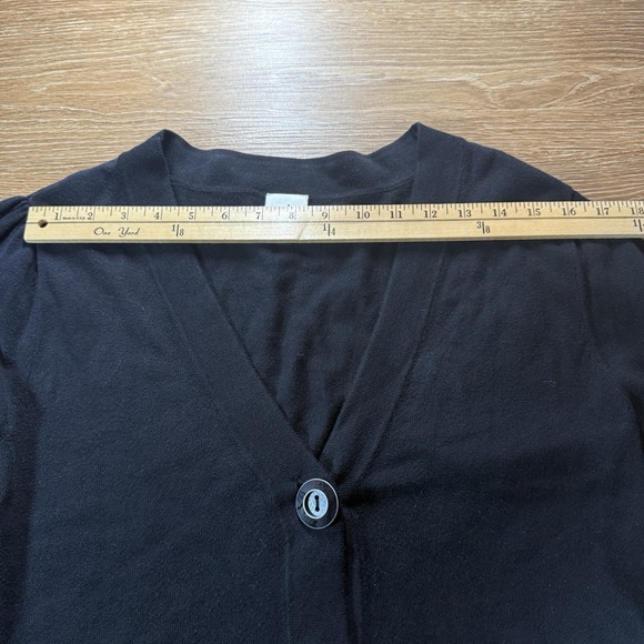 Cabi Women's S Black Button Front Cropped Cardigan Sweater Pockets Style 3891 - Picture 7 of 10